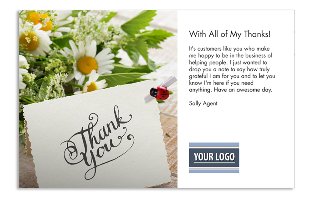 Realtor Thank You Cards Swirly World Design