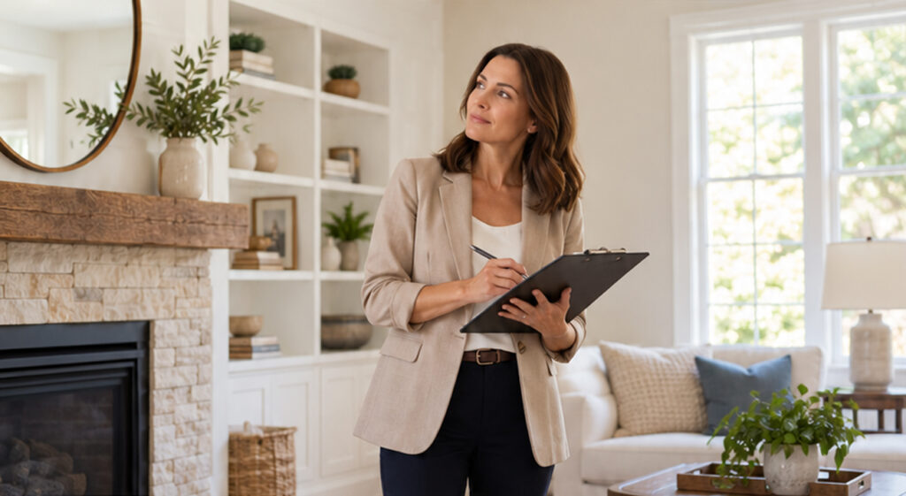 Real estate agent preparing for a price reduction conversation with sellers